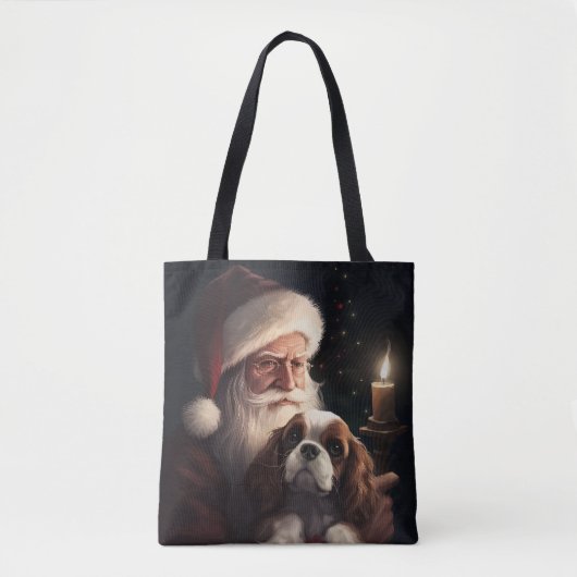 Cavalier King mit Weihnachtsfeiertag Tasche (Vorderseite)