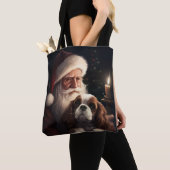 Cavalier King mit Weihnachtsfeiertag Tasche (Von Nahem)