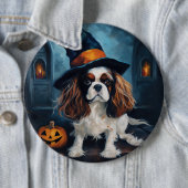 Cavalier King Pumpkins Halloween Beängstigend Button (Beispiel)