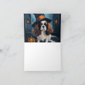 Cavalier King Pumpkins Halloween Beängstigend Karte (Innenseite)