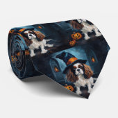 Cavalier King Pumpkins Halloween Beängstigend Krawatte (Gerollt)