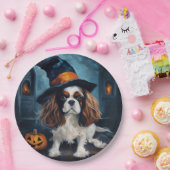 Cavalier King Pumpkins Halloween Beängstigend Pappteller (Party)