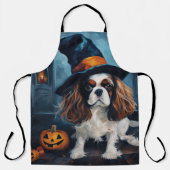 Cavalier King Pumpkins Halloween Beängstigend Schürze (Vorderseite)