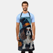 Cavalier King Pumpkins Halloween Beängstigend Schürze (Getragen)