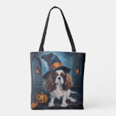 Cavalier King Pumpkins Halloween Beängstigend Tasche (Rückseite)