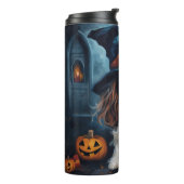 Cavalier King Pumpkins Halloween Beängstigend Thermosbecher (Nach links gedreht)