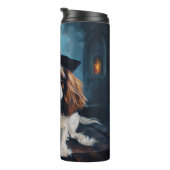 Cavalier King Pumpkins Halloween Beängstigend Thermosbecher (Nach rechts gedreht)