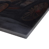 Cavalier King Snowy Sleigh Weihnachtsdekor Schneidebrett (Ecke)