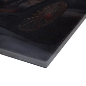 Cavalier King Snowy Sleigh Weihnachtsdekor Schneidebrett (Ecke)