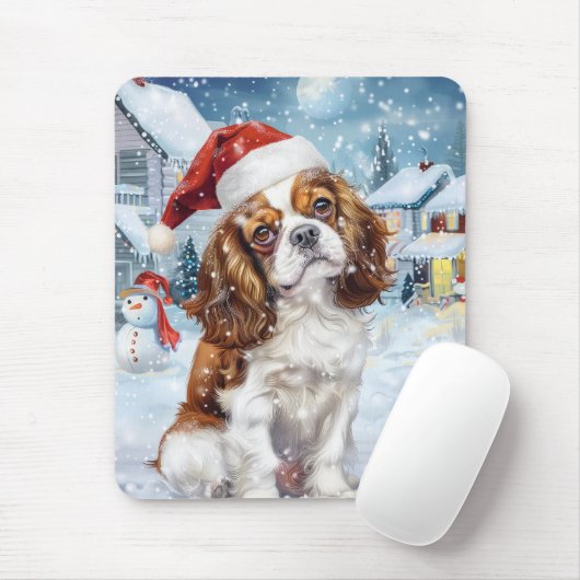 Cavalier King Winter Wonderland Christmas Joy Mousepad (Mit Mouse)