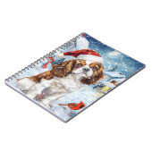 Cavalier King Winter Wonderland Christmas Joy Notizblock (Linke Seite)