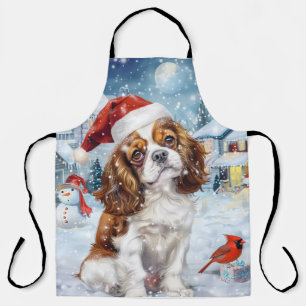 Cavalier King Winter Wonderland Christmas Joy Schürze