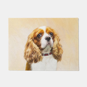 Cavalier König Charles Spaniel Original Malerei Fußmatte