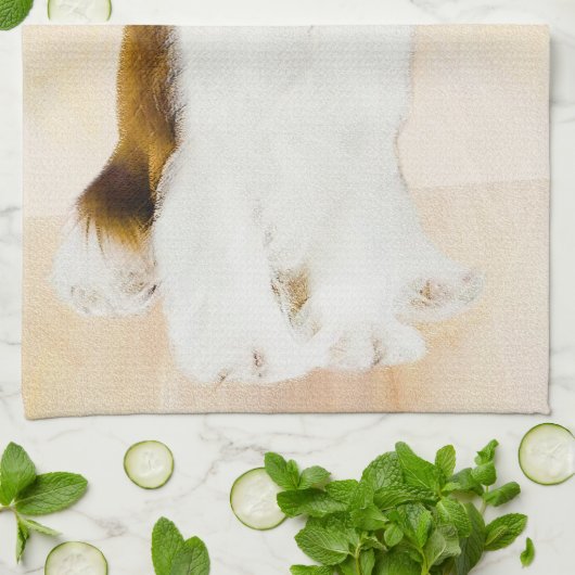 Cavalier König Charles Spaniel Original Malerei Handtuch (Gefaltet)