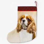 Cavalier König Charles Spaniel Original Malerei Kleiner Weihnachtsstrumpf (Rückseite)