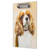 Cavalier König Charles Spaniel Original Malerei Klemmbrett (Links)