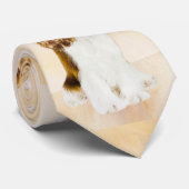 Cavalier König Charles Spaniel Original Malerei Krawatte (Gerollt)