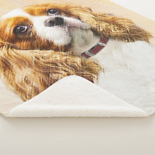 Cavalier König Charles Spaniel Original Malerei Sherpadecke (3/4)