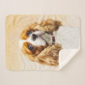 Cavalier König Charles Spaniel Original Malerei Sherpadecke (Vorderseite (Horizontal))