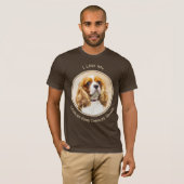 Cavalier König Charles Spaniel Original Malerei T-Shirt (Vorne ganz)