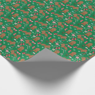 Cavalier König Charles Spanier Ruby Weihnachten Geschenkpapier