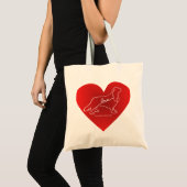 Cavalier Liebe Tote Bag Tragetasche (Vorderseite (Produkt))