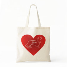 Cavalier Liebe Tote Bag
