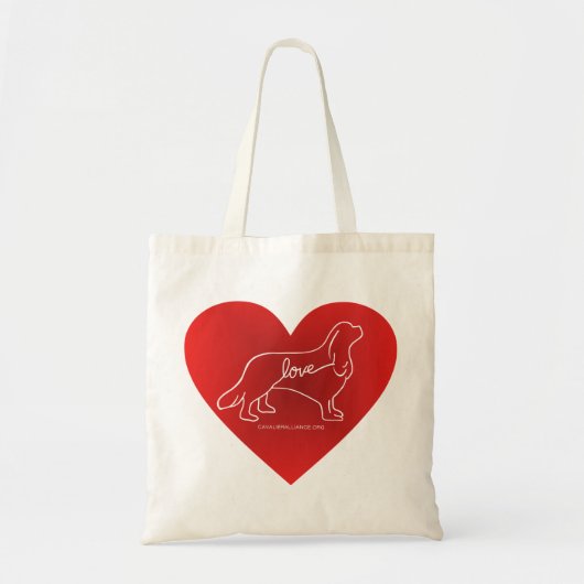 Cavalier Liebe Tote Bag Tragetasche (Vorne)