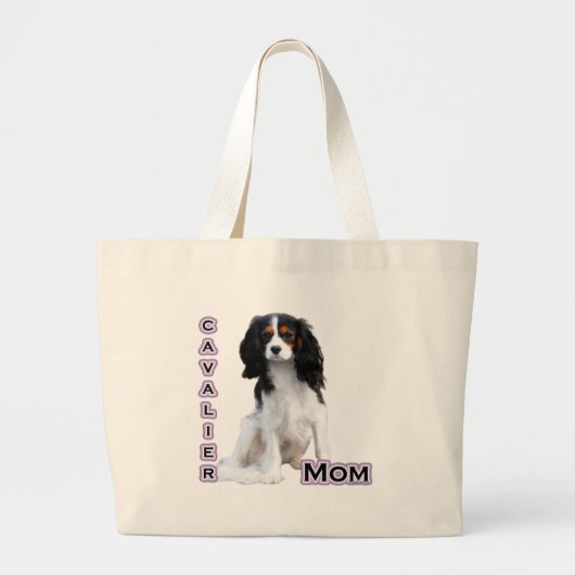 Cavalier Mama 4 Jumbo Stoffbeutel (Vorne)