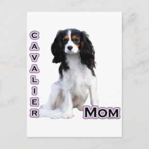 Cavalier Mama 4 Postkarte