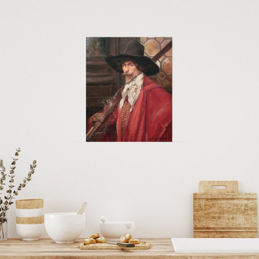 Cavalier mit Musket Poster (Küche)
