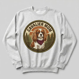 Cavalier-Mom-Crewneck King Charles Hunde-Mama-Gesc Sweatshirt