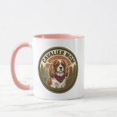 Cavalier-Mutter-Kaffeetasse | King Charles-Hundege Tasse (Links)