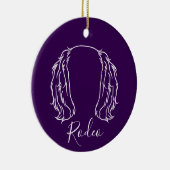 Cavalier-Ornament (Om-Logo) Keramik Ornament (Rechts)