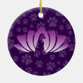Cavalier-Ornament (Om-Logo) Keramik Ornament (Hinten)