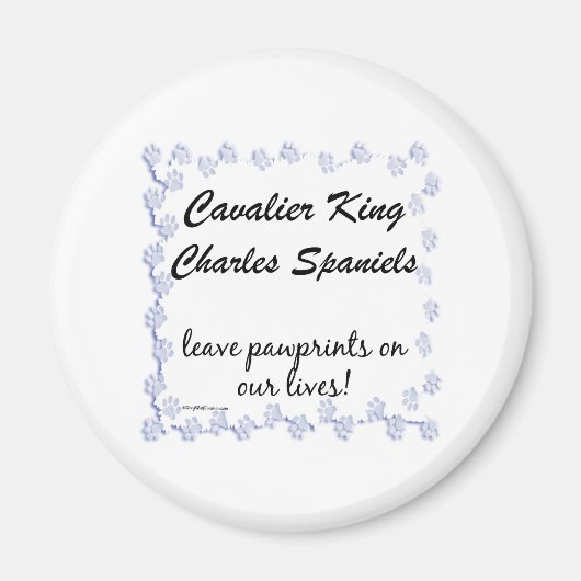 Cavalier Pawprints - Magnet (Vorne)