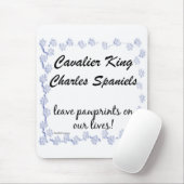 Cavalier Pawprints Mousepad (Mit Mouse)