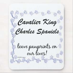 Cavalier Pawprints Mousepad