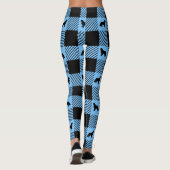 Cavalier Silhouette und Gingham Kariert   Leggings (Rückseite)