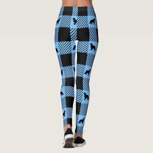 Cavalier Silhouette und Gingham Kariert   Leggings (Rückseite)