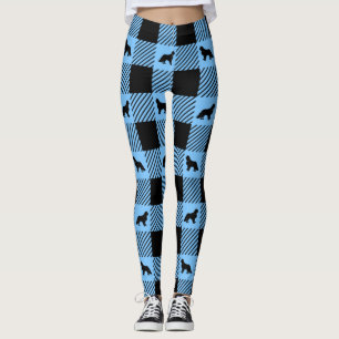Cavalier Silhouette und Gingham Kariert   Leggings