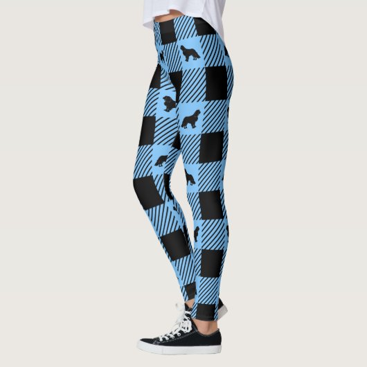 Cavalier Silhouette und Gingham Kariert   Leggings (Links)