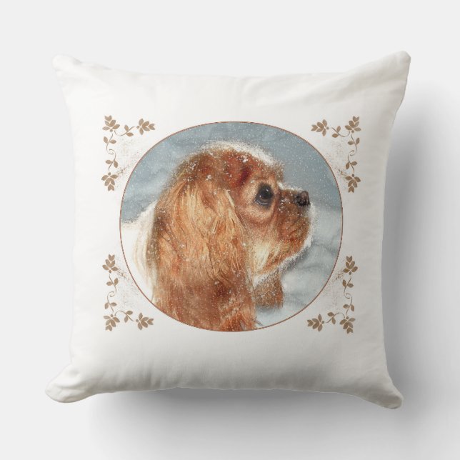Cavalier Snow Queen Pillow Kissen (Vorderseite)