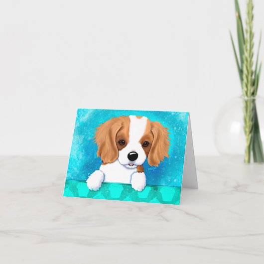 Cavalier Spaniel Dog Note Card Karte (Vorderseite)