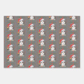 Cavalier Spaniel Dog Pattern Weihnachten Geschenkpapier Set (Vorderseite 2)