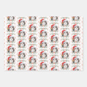 Cavalier Spaniel Dog Pattern Weihnachten Geschenkpapier Set (Vorderseite)