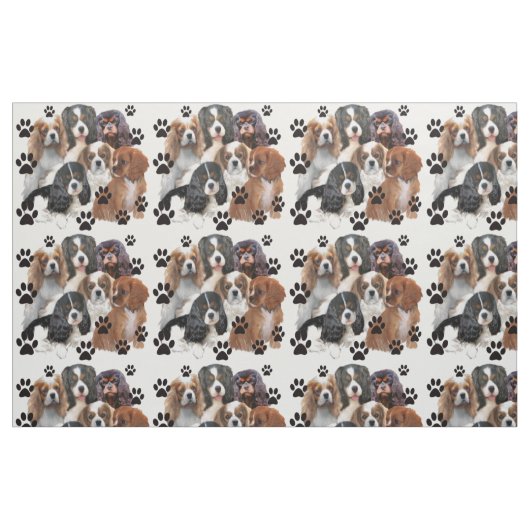 Cavalier Spaniel Fabric Stoff (Fat Quarter (45,7 x 55,9 cm))