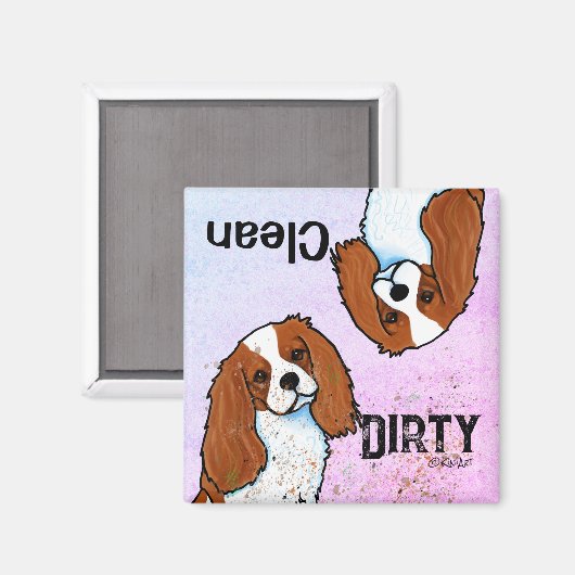 Cavalier Spaniel Geschirrspüler Magnet (Vorderseite/Rückseite)