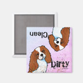 Cavalier Spaniel Geschirrspüler Magnet (Vorderseite/Rückseite)