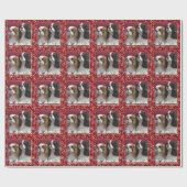 Cavalier Spaniel Holiday Wrapping Paper Geschenkpapier (Flach)
